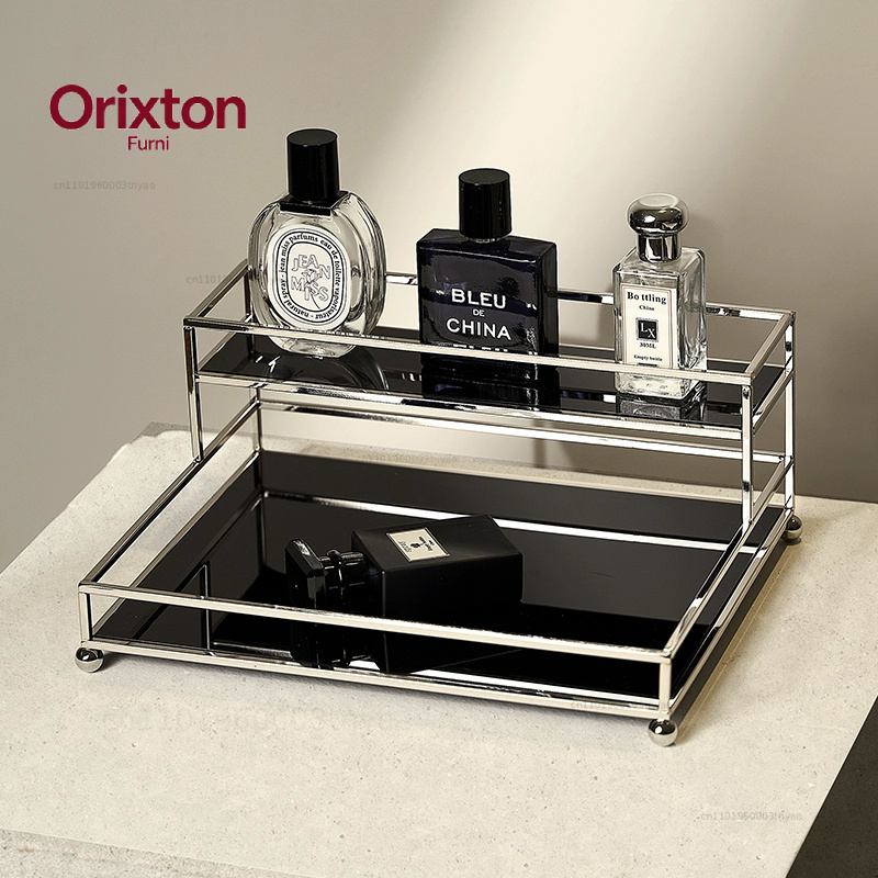 Luxe zwarte metalen bureau-org - Luxury Skincare Tools recensie en prijs
